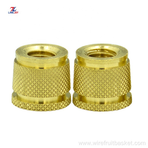 Brass Knurled Insert Nut Pin/brass threaded insert nuts